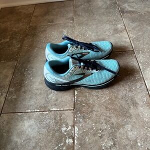 Brooks Ghost 14 Womens Running Shoes Light Blue Teal 1203561B141 Size 8